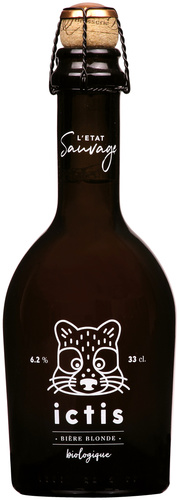 BIERE FRANCE NORMANDIE BLONDE L'ETAT SAUVAGE ICTIS 0.33 6.2% BIO
