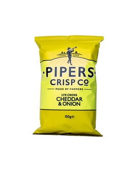 Chips Pipers Cheddar & Onion 150g