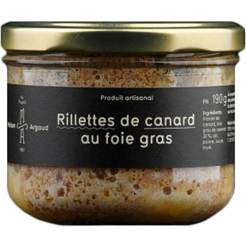 MAISON ARGAUD RILLETTES DE CANARD AU FOIE GRAS BOCAL 90g