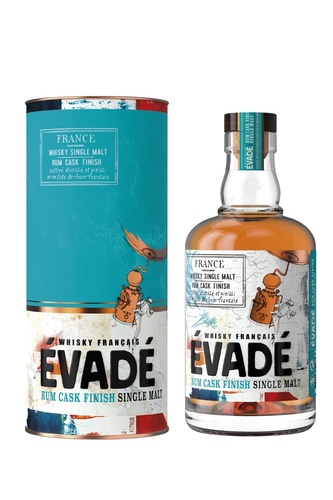 WHISKY FRANCE SINGLE MALT EVADE RHUM CASK FINISH 43% 70CL