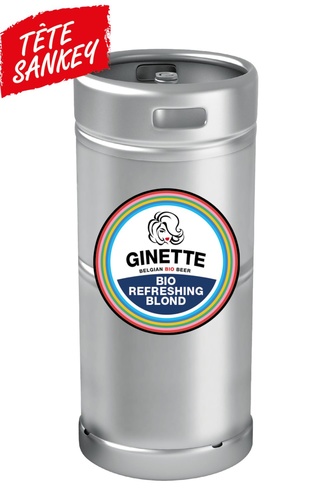 FUT 20L GINETTE LAGER BIO 4.5% TETE CREUSE