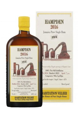 Rhum Jamaique Hampden 7 Ans 2016 Habitation Velier 60% 70cl