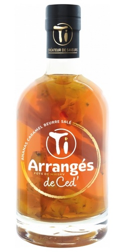PUNCH AU RHUM TI CED CARAMEL BEURRE SALE ANANAS 32% 70CL