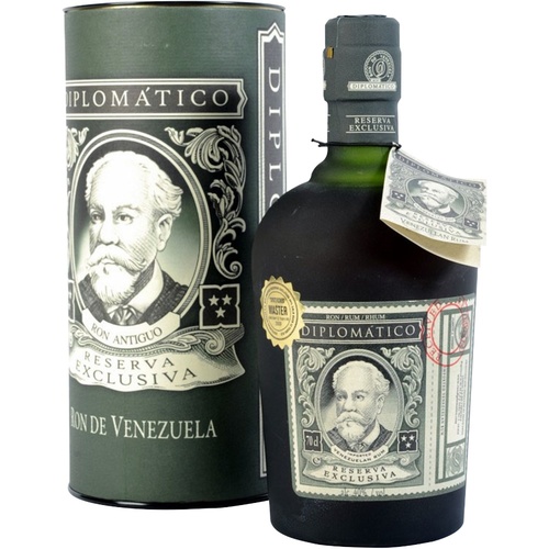 RHUM VENEZUELA DIPLOMATICO RESERVA EXCLUSIVA 40% 70CL AVEC ETUI