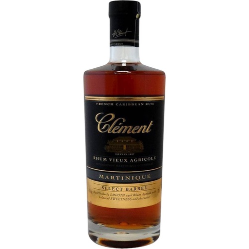 RHUM AGRICOLE MARTINIQUE CLEMENT SELECT BARREL 40% 70CL