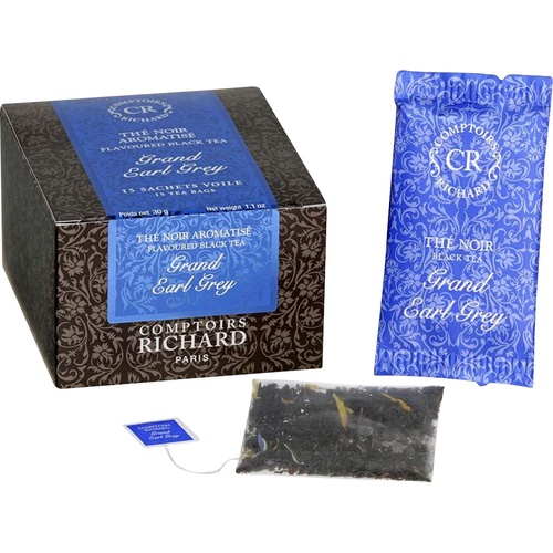 COMPTOIRS RICHARD THE BOITE 15 SACHETS GRAND EARL GREY